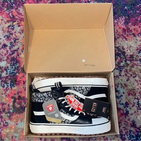 Vans Shoes Vans Sk8hi Mte2 Black Floral Mens Size Womens